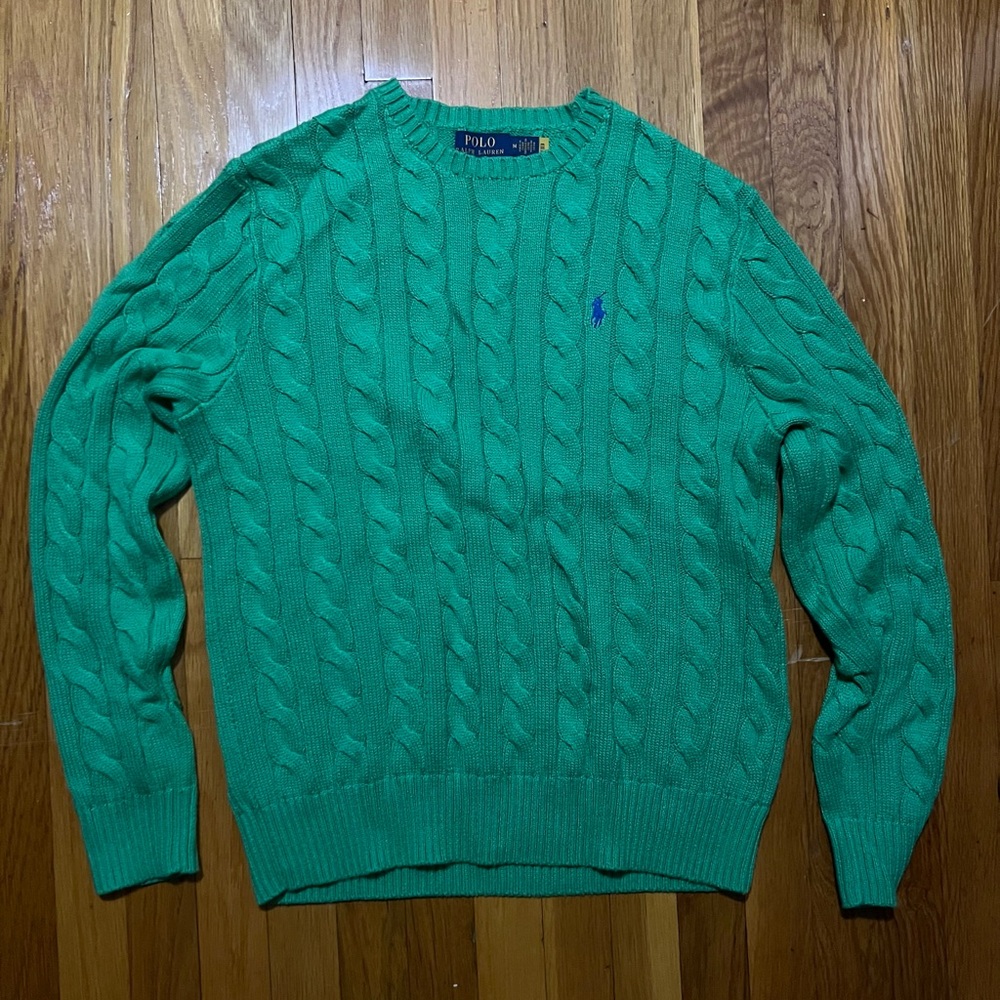 Polo Ralph Lauren Cable Knit Sweater - Preppy Green